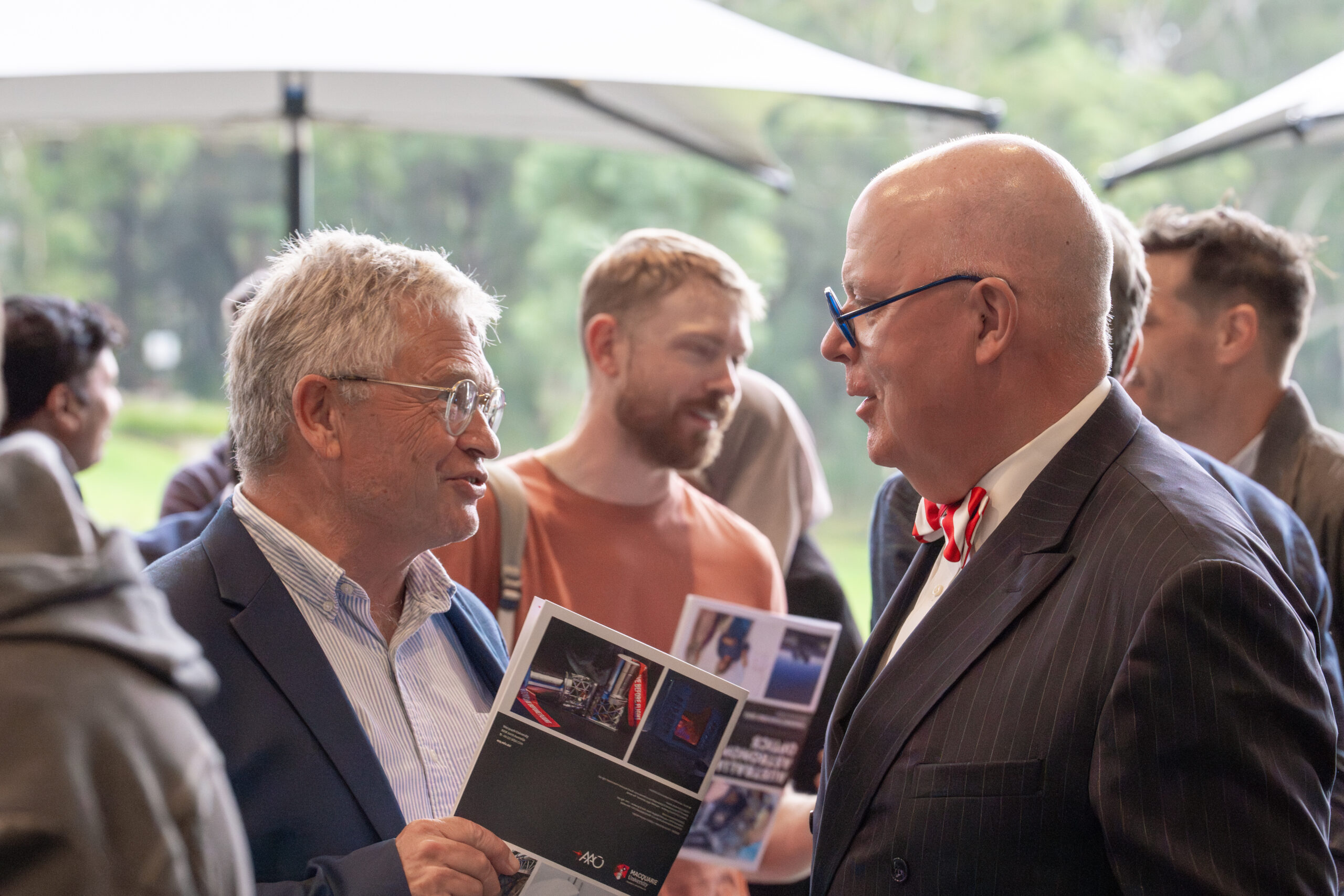 Vice Chancellor Professor Bruce Dowton speaks with NSW Chief Scientist Dr Hugh Durrant-Whyte.