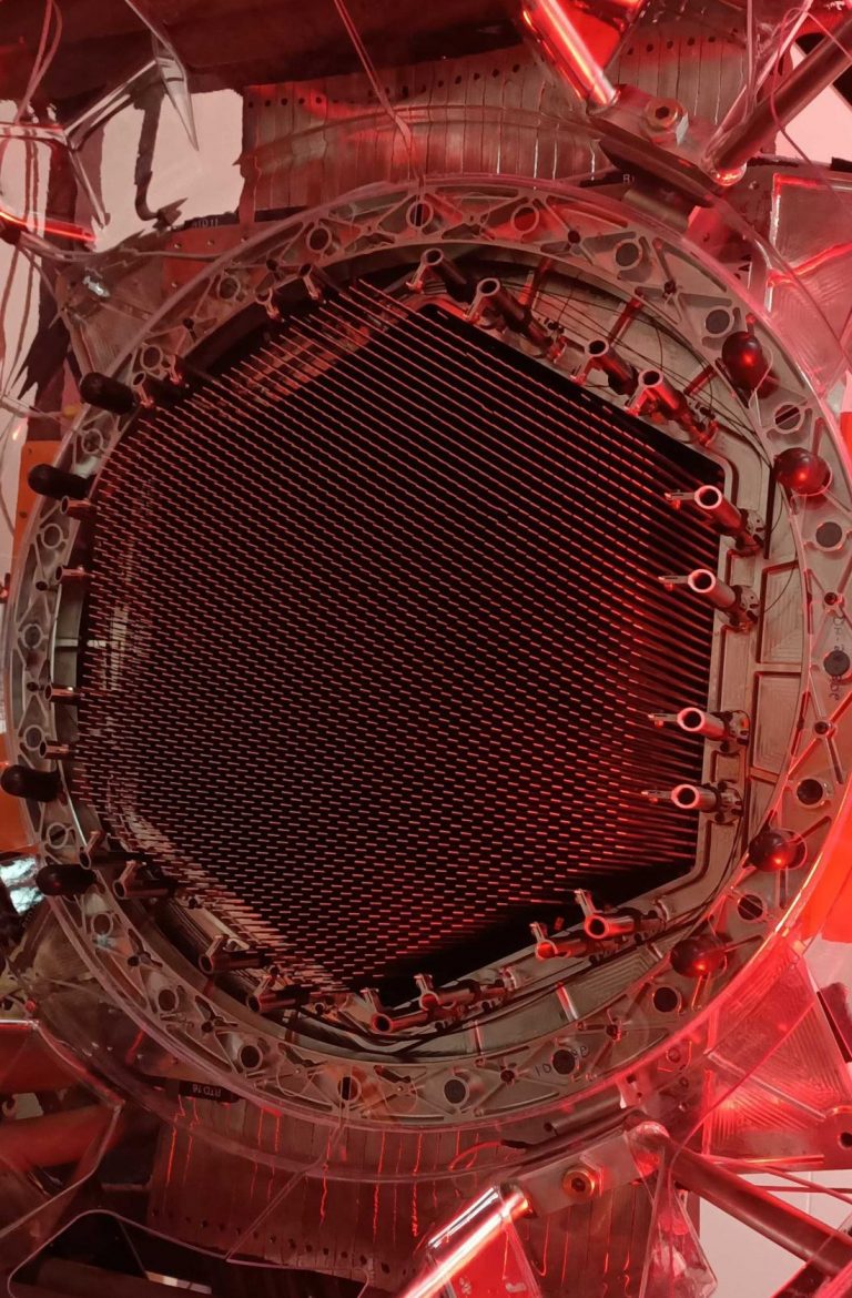 The AESOP fibre positioner comprising 2,448 spines for the ESO VISTA telescope.