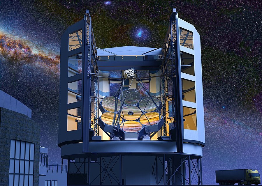Artist's concept of the completed Giant Magellan Telescope (Credit: GMTO)